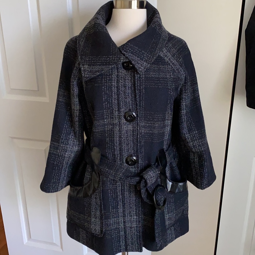 Guess Plaid Coat by Guess size L